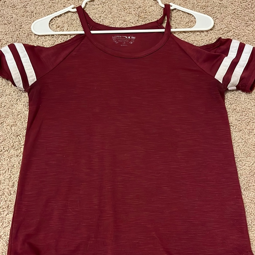 Mudd off the shoulder tank top